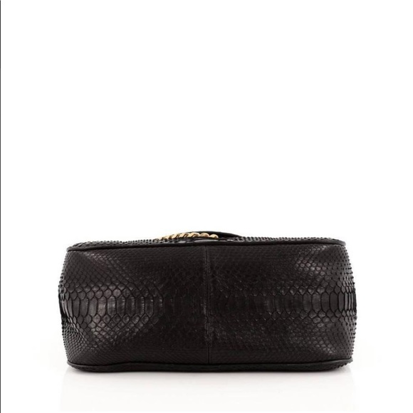 SOLD Céline Black Python Leather Gourmette Bag - Picture 15 of 16